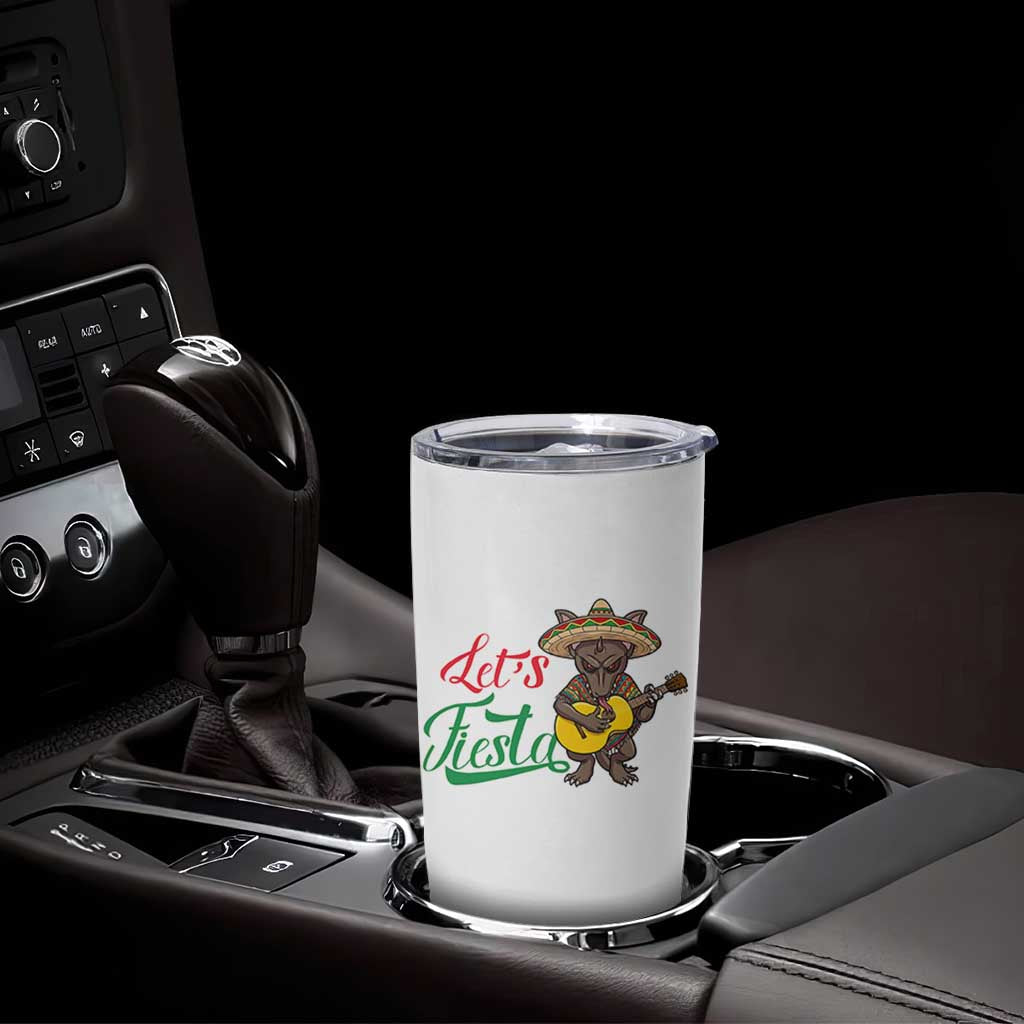 Funny Cinco De Mayo Chupacabra Tumbler Cup Lets Fiesta