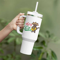 Funny Cinco De Mayo Chupacabra Tumbler With Handle Lets Fiesta