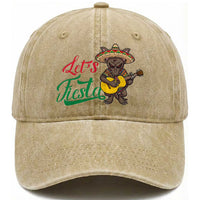 Funny Cinco De Mayo Chupacabra Washed Cotton Baseball Cap Lets Fiesta