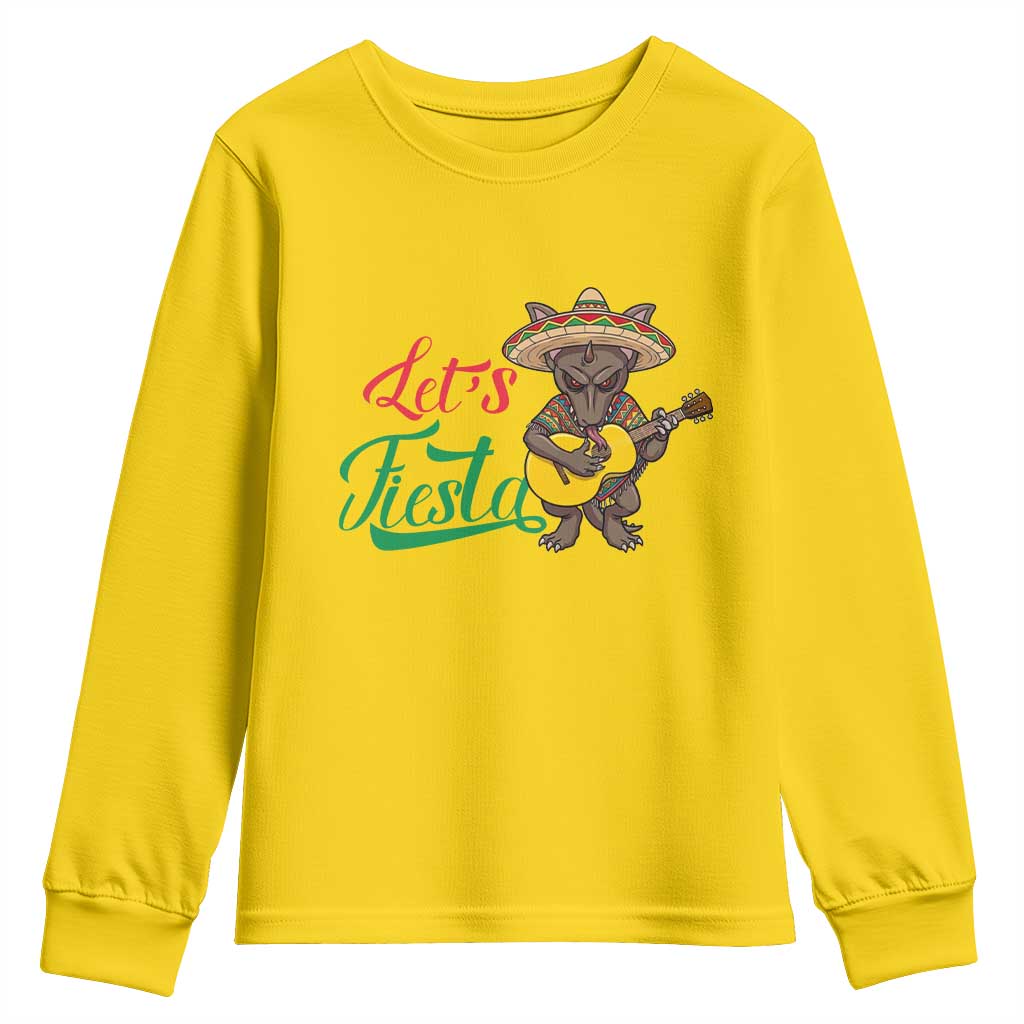 Funny Cinco De Mayo Chupacabra Youth Sweatshirt Lets Fiesta