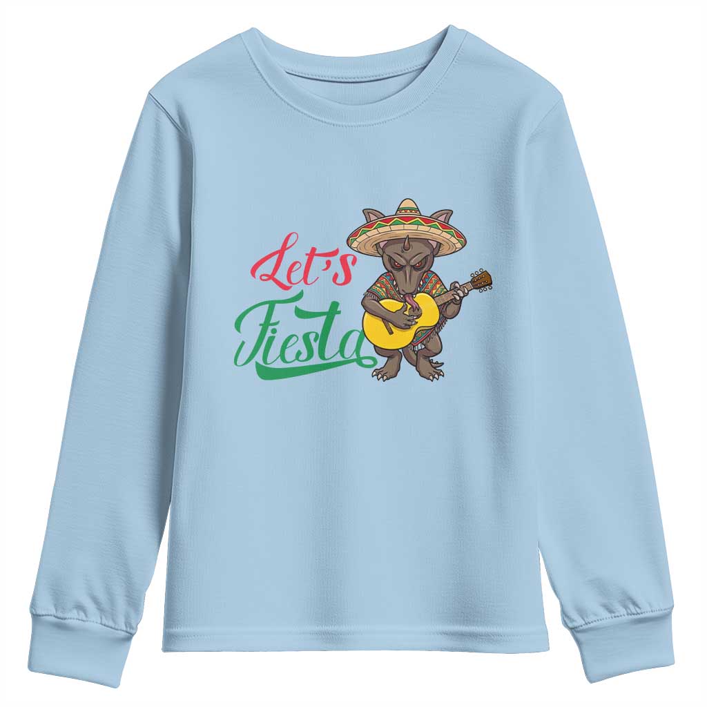 Funny Cinco De Mayo Chupacabra Youth Sweatshirt Lets Fiesta