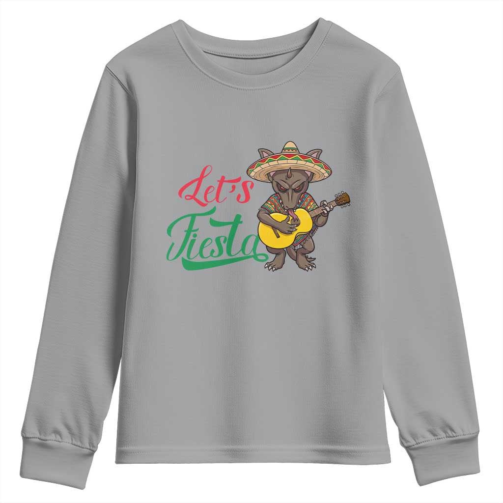 Funny Cinco De Mayo Chupacabra Youth Sweatshirt Lets Fiesta