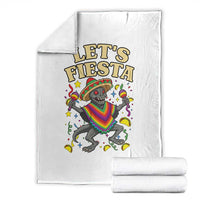 Funny Chupacabra Lets Fiesta Throw Blanket Cinco De Mayo Gift