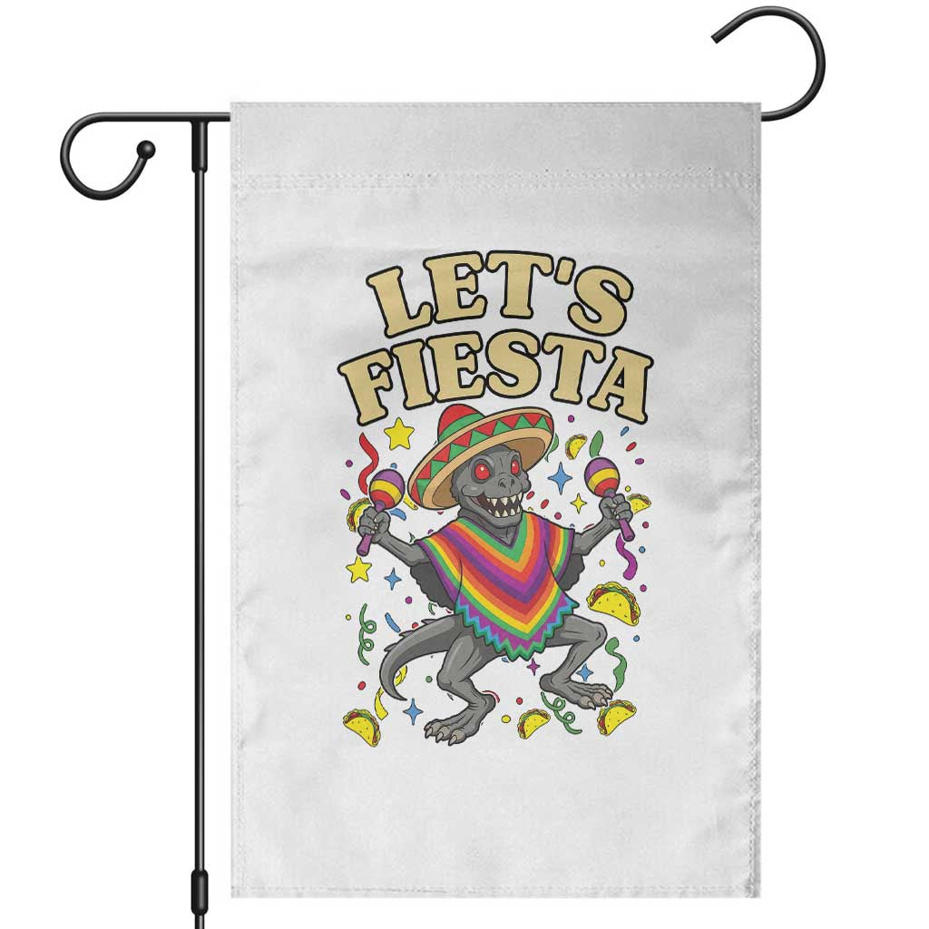 Funny Chupacabra Lets Fiesta Garden Flag Cinco De Mayo Gift