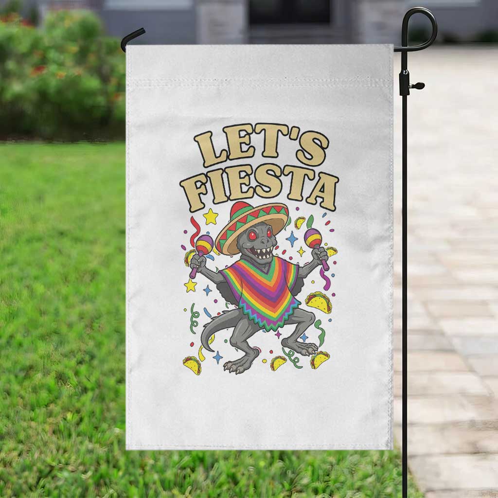 Funny Chupacabra Lets Fiesta Garden Flag Cinco De Mayo Gift