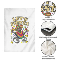 Funny Chupacabra Lets Fiesta Garden Flag Cinco De Mayo Gift