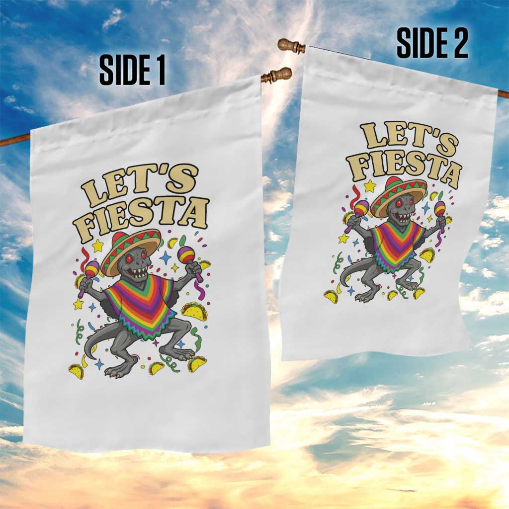 Funny Chupacabra Lets Fiesta Garden Flag Cinco De Mayo Gift