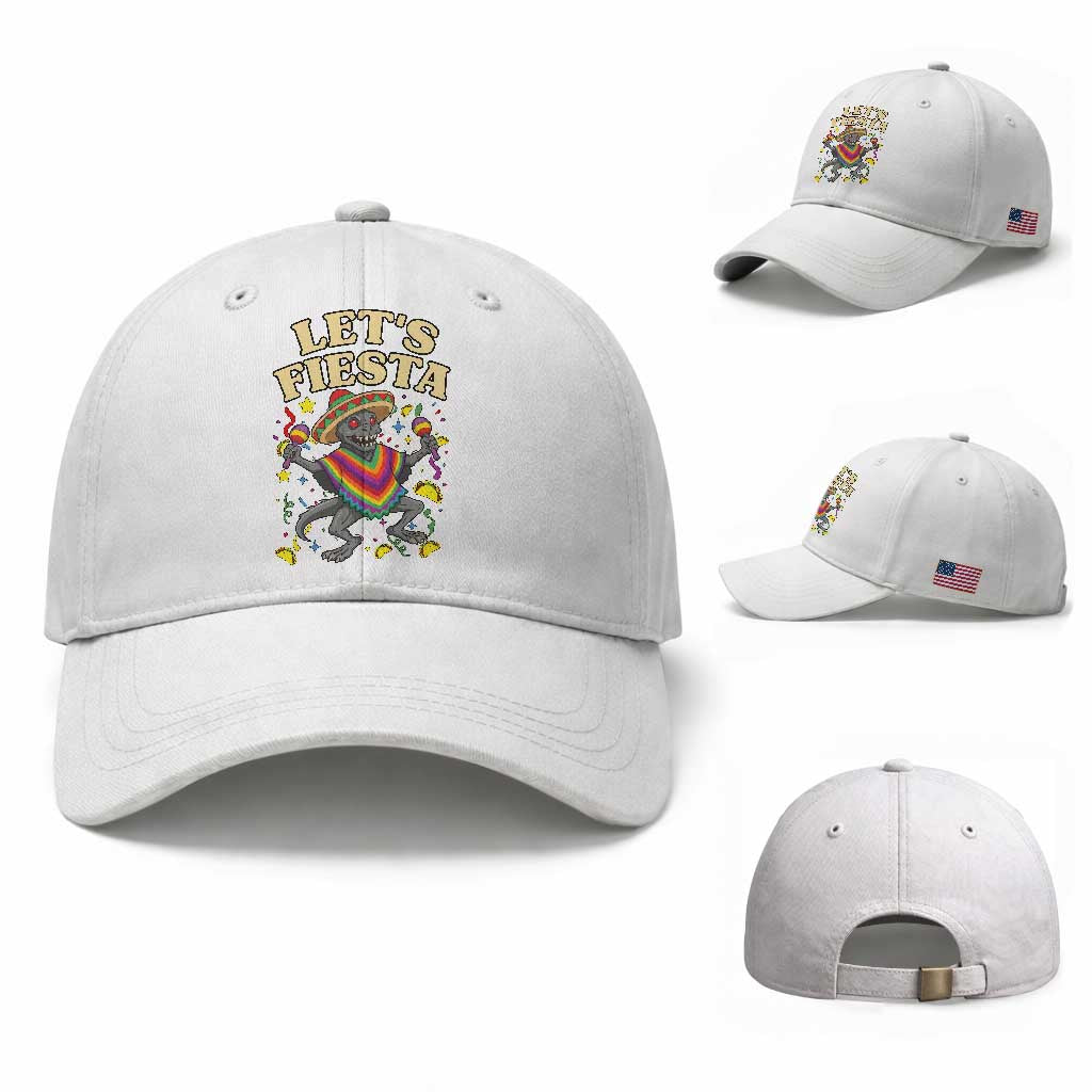 Funny Chupacabra Lets Fiesta Baseball Cap Cinco De Mayo Gift