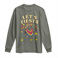 Funny Chupacabra Lets Fiesta Long Sleeve Shirt Cinco De Mayo Gift