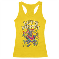 Funny Chupacabra Lets Fiesta Racerback Tank Top Cinco De Mayo Gift