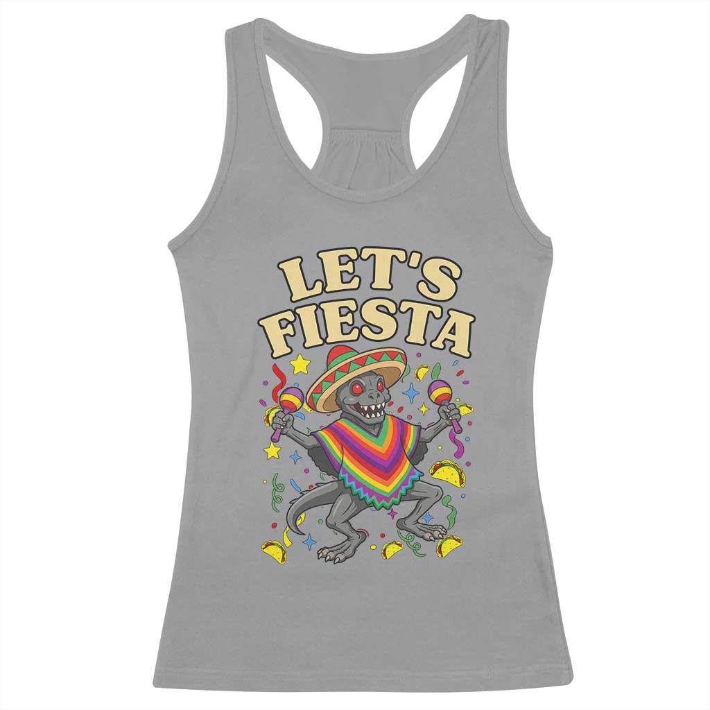 Funny Chupacabra Lets Fiesta Racerback Tank Top Cinco De Mayo Gift