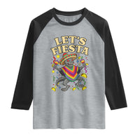 Funny Chupacabra Lets Fiesta Raglan Shirt Cinco De Mayo Gift