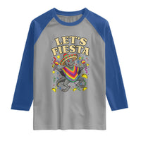 Funny Chupacabra Lets Fiesta Raglan Shirt Cinco De Mayo Gift