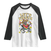Funny Chupacabra Lets Fiesta Raglan Shirt Cinco De Mayo Gift