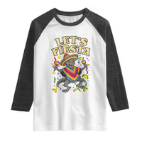 Funny Chupacabra Lets Fiesta Raglan Shirt Cinco De Mayo Gift