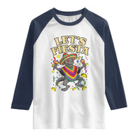 Funny Chupacabra Lets Fiesta Raglan Shirt Cinco De Mayo Gift