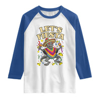 Funny Chupacabra Lets Fiesta Raglan Shirt Cinco De Mayo Gift