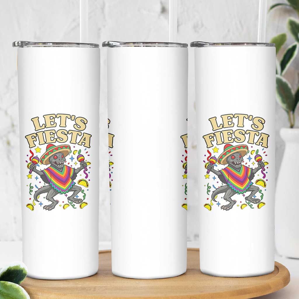 Funny Chupacabra Lets Fiesta Skinny Tumbler Cinco De Mayo Gift