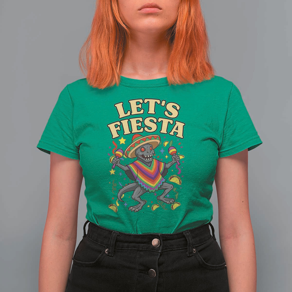 Funny Chupacabra Lets Fiesta T Shirt For Women Cinco De Mayo Gift