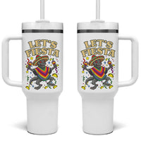 Funny Chupacabra Lets Fiesta Tumbler With Handle Cinco De Mayo Gift