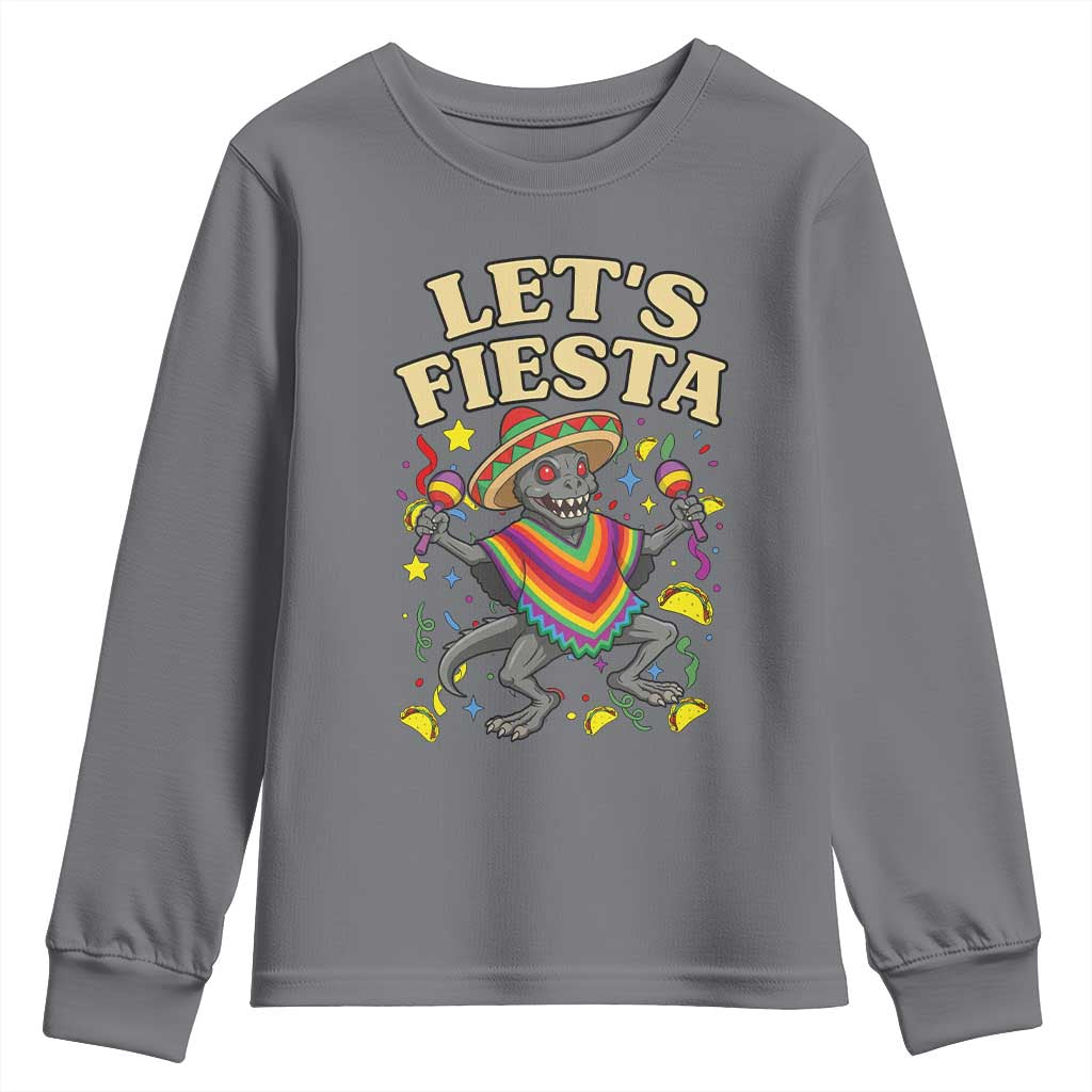 Funny Chupacabra Lets Fiesta Youth Sweatshirt Cinco De Mayo Gift