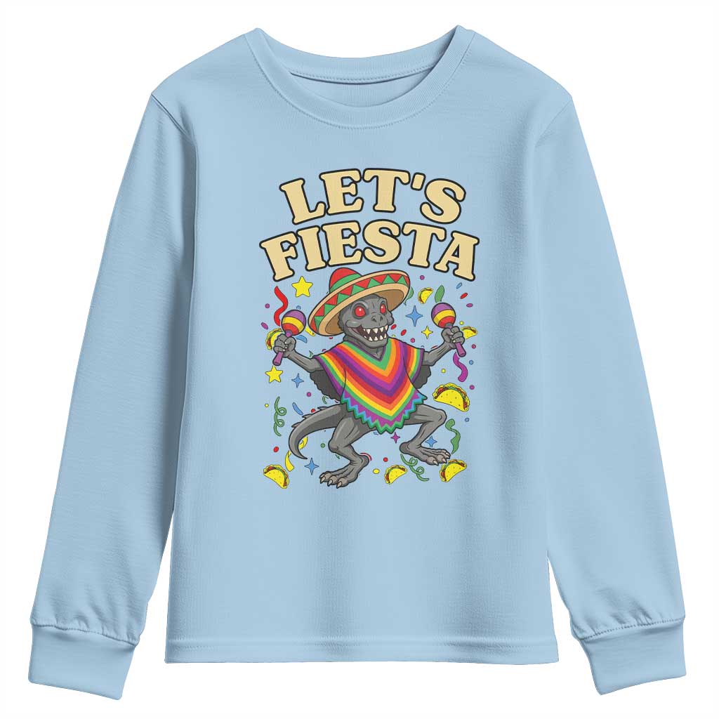 Funny Chupacabra Lets Fiesta Youth Sweatshirt Cinco De Mayo Gift