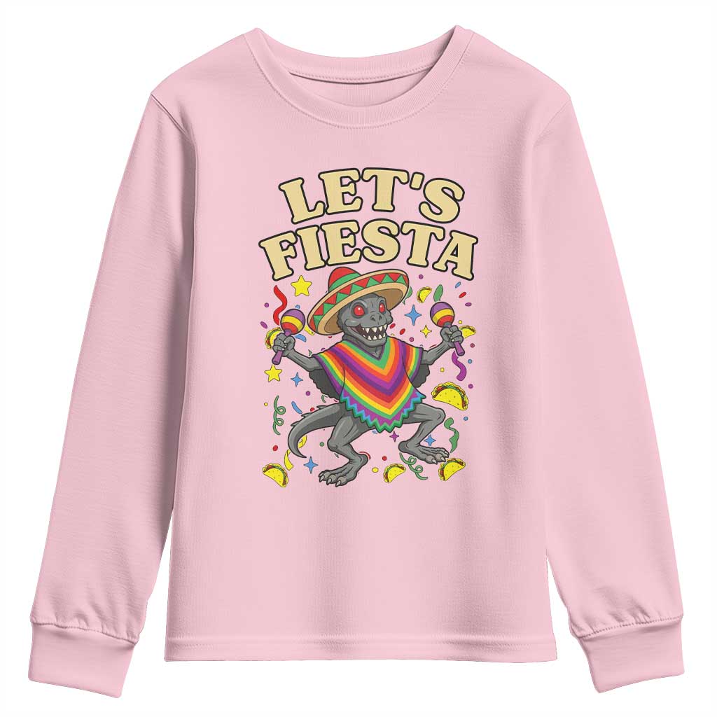 Funny Chupacabra Lets Fiesta Youth Sweatshirt Cinco De Mayo Gift