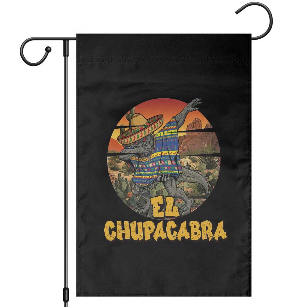 Funny Cinco De Mayo Cryptid Lover Gift Garden Flag El Squatcho Dabbing