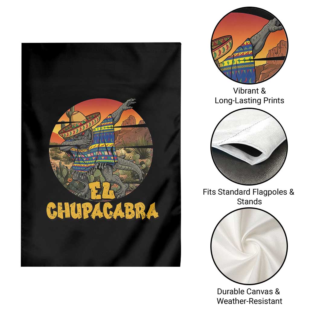 Funny Cinco De Mayo Cryptid Lover Gift Garden Flag El Squatcho Dabbing