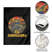 Funny Cinco De Mayo Cryptid Lover Gift Garden Flag El Squatcho Dabbing
