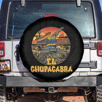 Funny Cinco De Mayo Cryptid Lover Gift Spare Tire Cover El Squatcho Dabbing