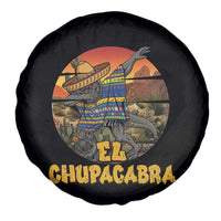 Funny Cinco De Mayo Cryptid Lover Gift Spare Tire Cover El Squatcho Dabbing