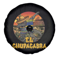 Funny Cinco De Mayo Cryptid Lover Gift Spare Tire Cover El Squatcho Dabbing