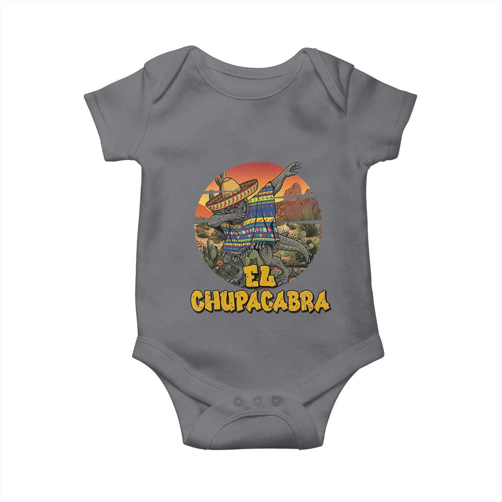 Funny Cinco De Mayo Cryptid Lover Gift Baby Onesie El Squatcho Dabbing