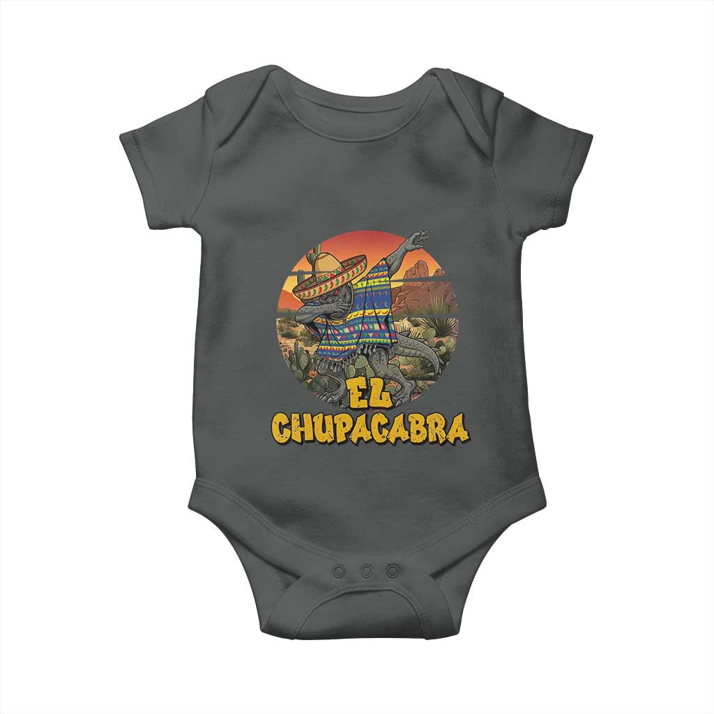 Funny Cinco De Mayo Cryptid Lover Gift Baby Onesie El Squatcho Dabbing