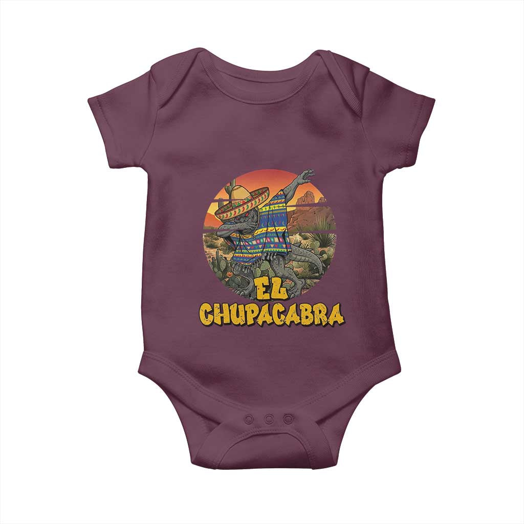 Funny Cinco De Mayo Cryptid Lover Gift Baby Onesie El Squatcho Dabbing