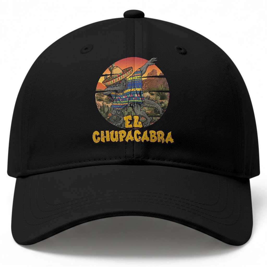 Funny Cinco De Mayo Cryptid Lover Gift Baseball Cap El Squatcho Dabbing