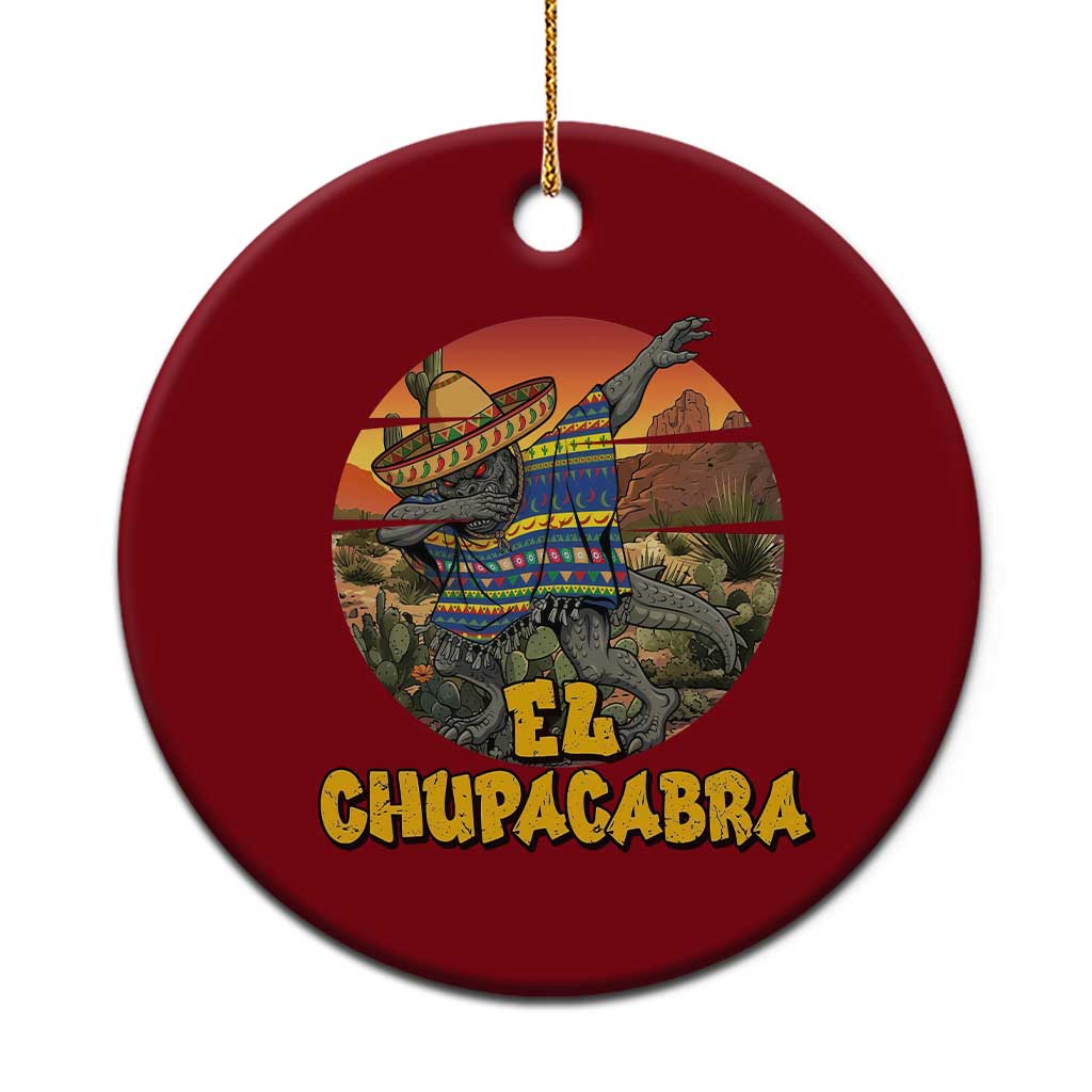 Funny Cinco De Mayo Cryptid Lover Gift Ceramic Ornament El Squatcho Dabbing