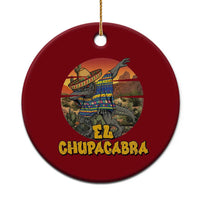 Funny Cinco De Mayo Cryptid Lover Gift Ceramic Ornament El Squatcho Dabbing