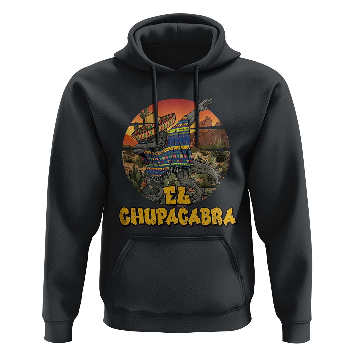 Funny Cinco De Mayo Cryptid Lover Gift Hoodie El Squatcho Dabbing