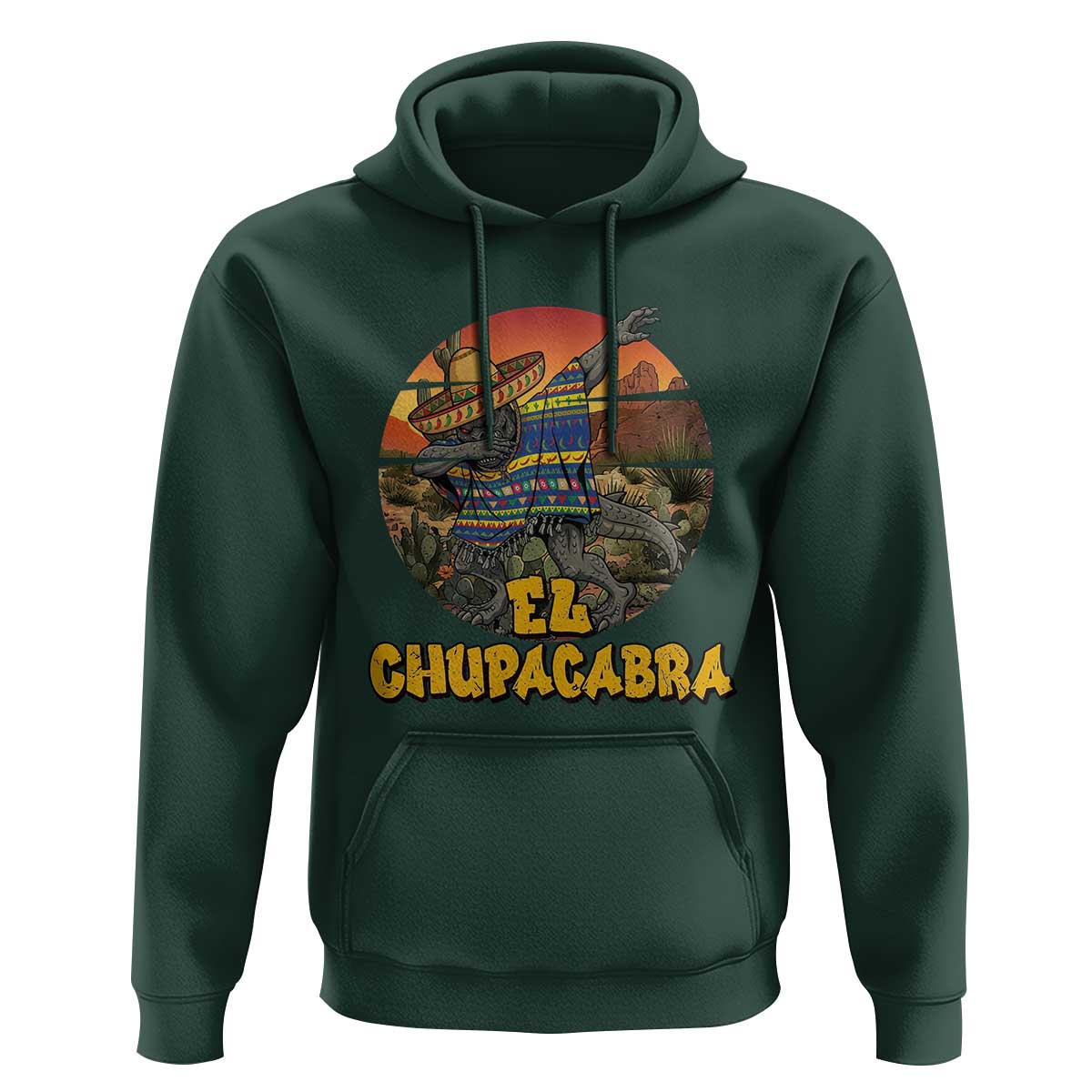 Funny Cinco De Mayo Cryptid Lover Gift Hoodie El Squatcho Dabbing