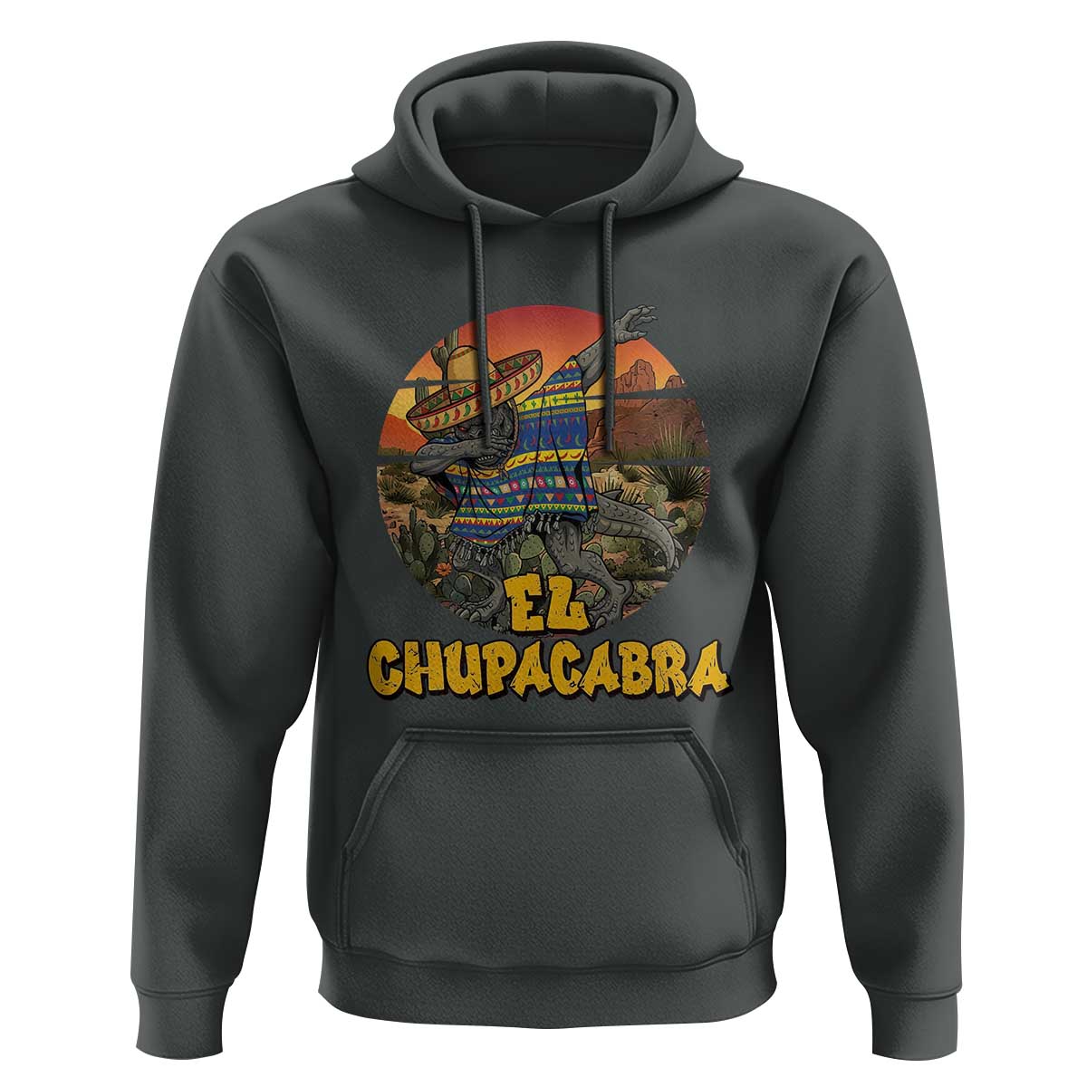 Funny Cinco De Mayo Cryptid Lover Gift Hoodie El Squatcho Dabbing