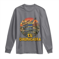 Funny Cinco De Mayo Cryptid Lover Gift Long Sleeve Shirt El Squatcho Dabbing