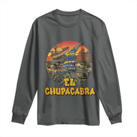 Funny Cinco De Mayo Cryptid Lover Gift Long Sleeve Shirt El Squatcho Dabbing