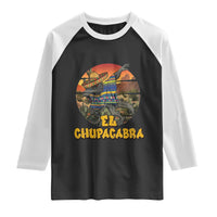 Funny Cinco De Mayo Cryptid Lover Gift Raglan Shirt El Squatcho Dabbing