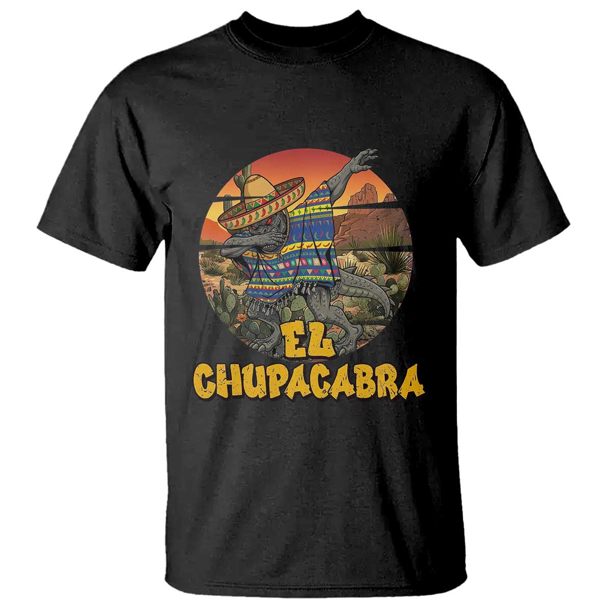 Funny Cinco De Mayo Cryptid Lover Gift T Shirt El Squatcho Dabbing