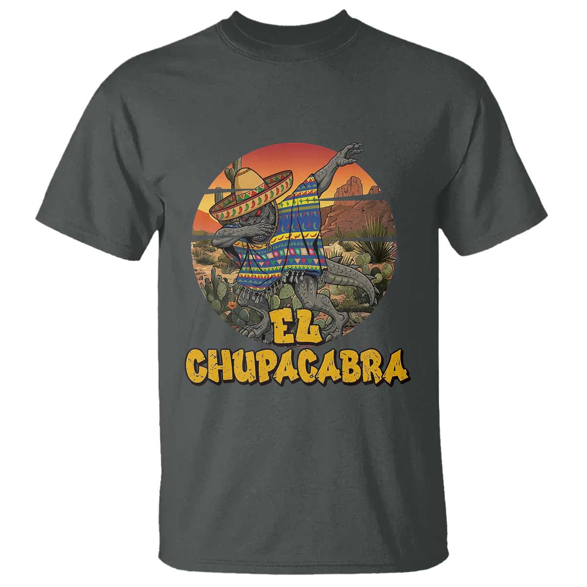 Funny Cinco De Mayo Cryptid Lover Gift T Shirt El Squatcho Dabbing