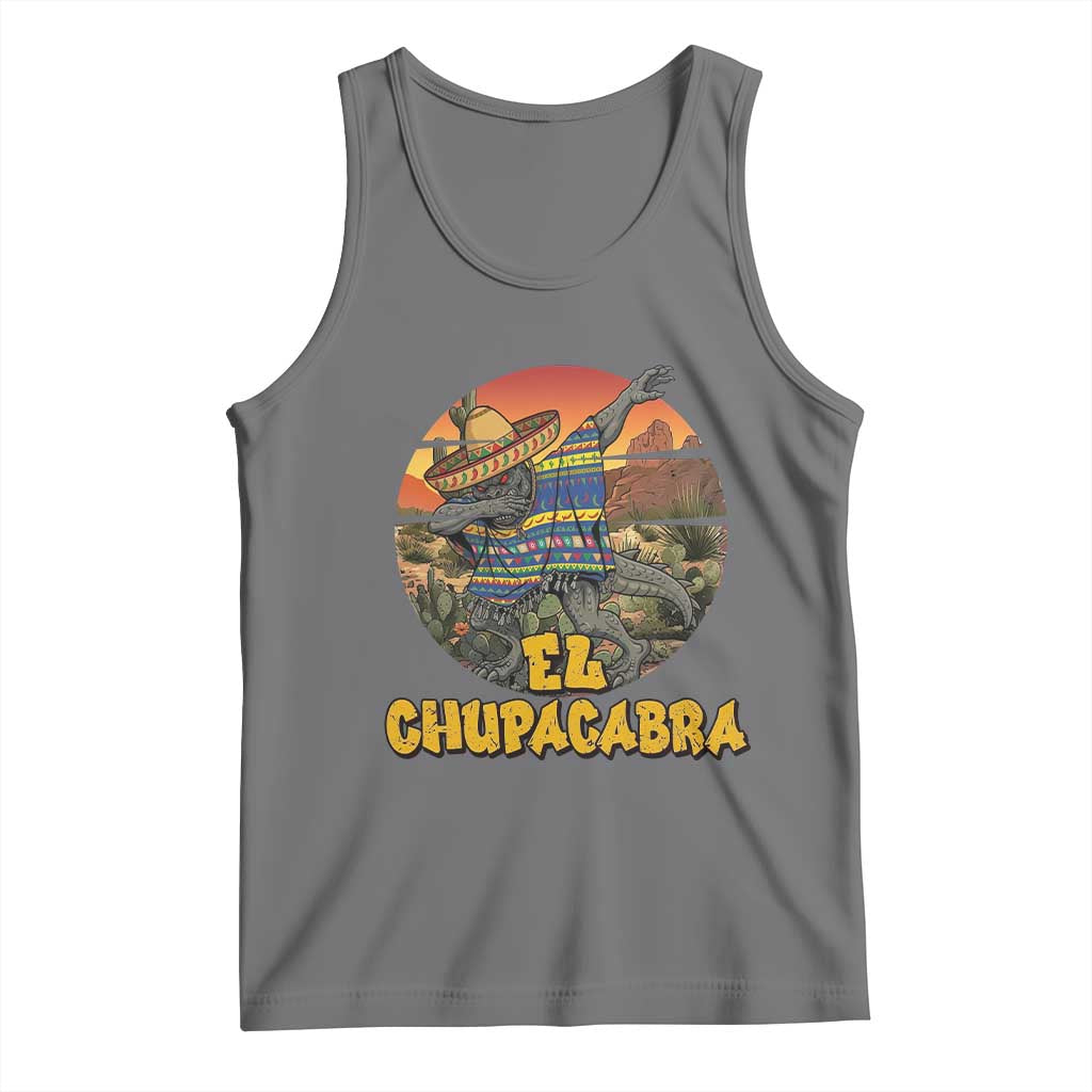 Funny Cinco De Mayo Cryptid Lover Gift Tank Top El Squatcho Dabbing