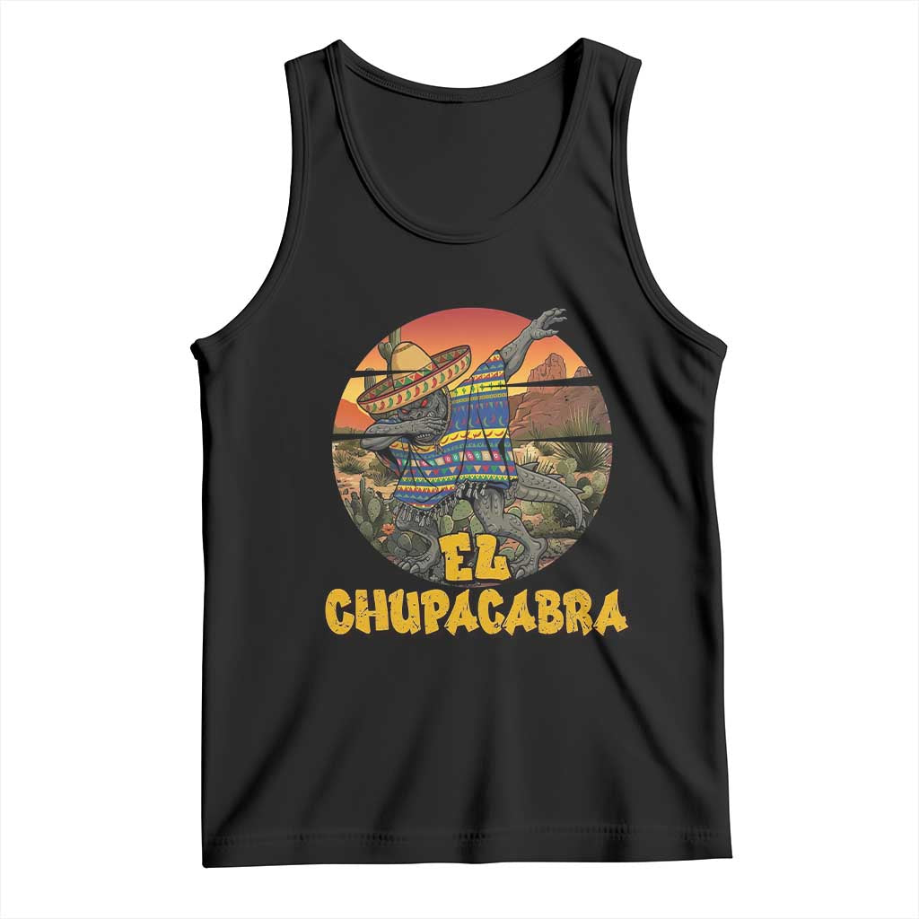 Funny Cinco De Mayo Cryptid Lover Gift Tank Top El Squatcho Dabbing