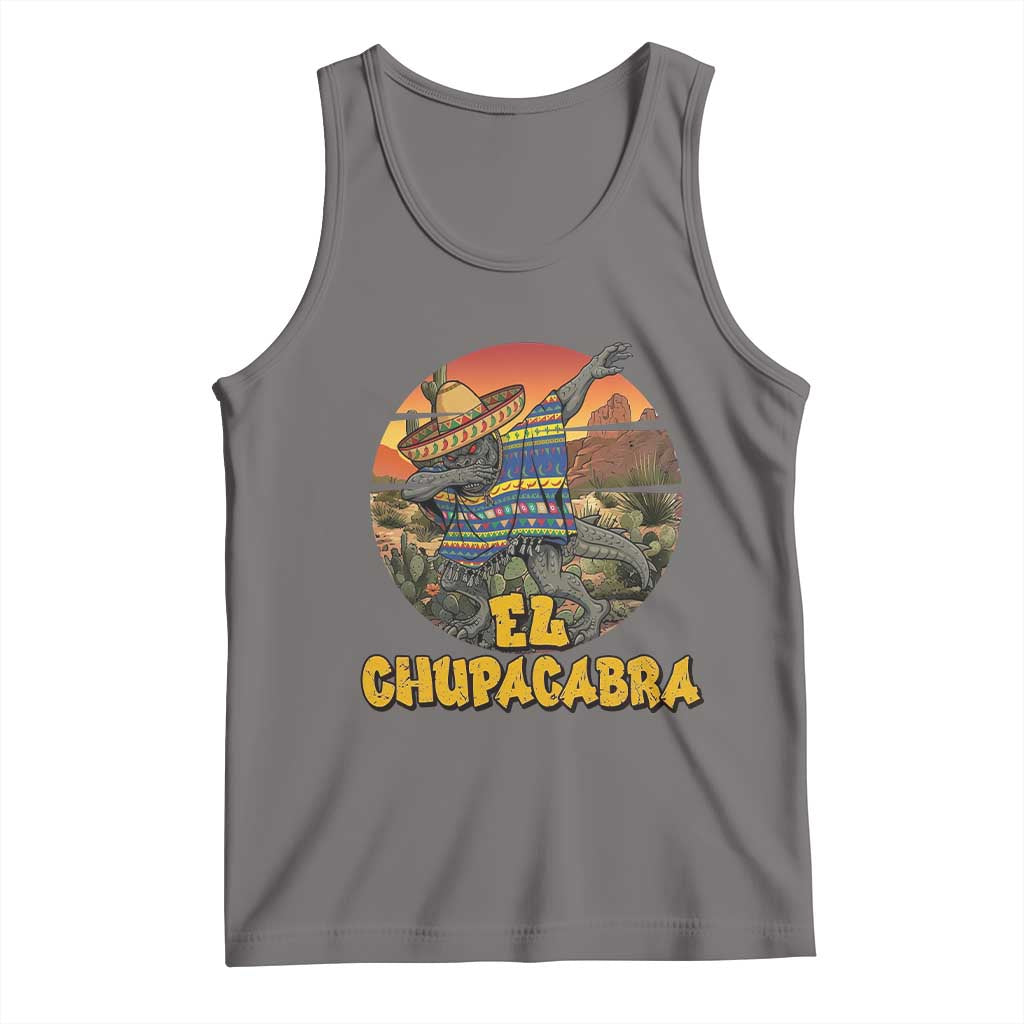 Funny Cinco De Mayo Cryptid Lover Gift Tank Top El Squatcho Dabbing